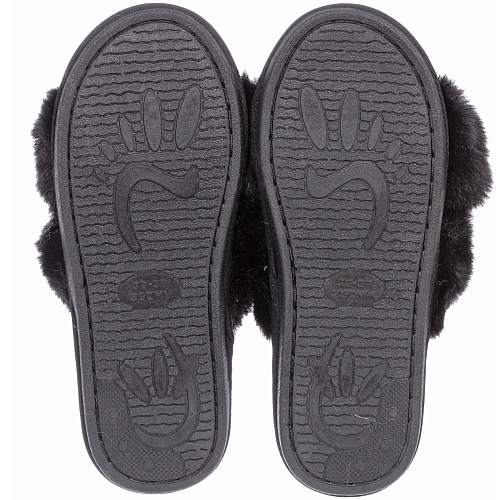 Тапочки женские домашние TWIN, цвет чёрный, р-р 38-39_9