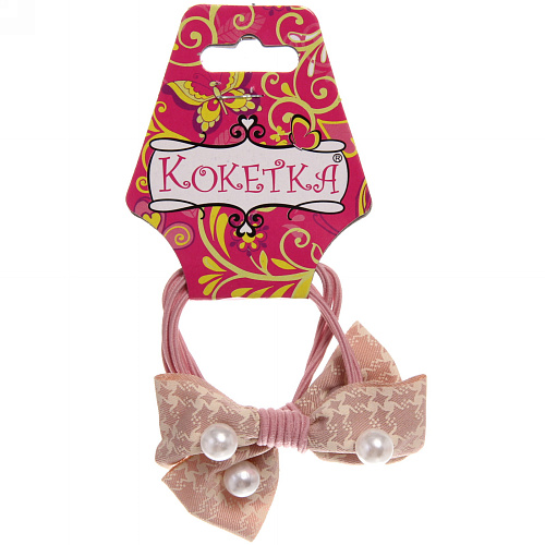 Резинки для волос 2шт New series - Клеточка, микс 5 цветов, d-6см_4