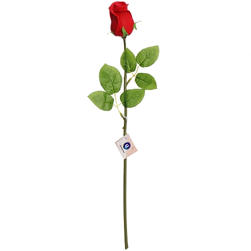 Цветок искусственный Natur 45см Роза красная_3