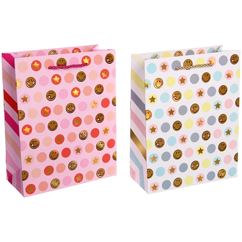 Пакет подарочный Смешные смайлы 18238 см, микс_3