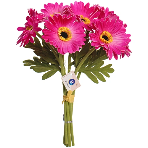 Цветы искусственные "Natur" 33см Герберы 7шт розовые