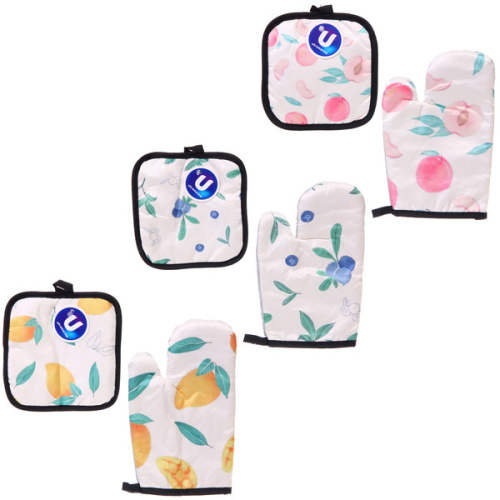 Прихватка в наборе с прихваткой-варежкой "Vitamin", 25,5*15,5 см и 17*17 см, микс