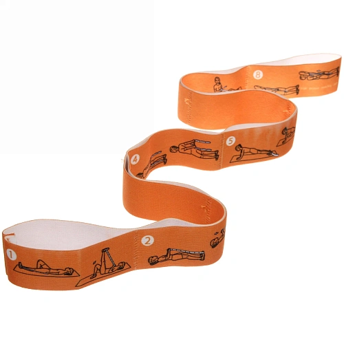 Резинка для фитнеса Stretch 954 с упражнениями, микс_14